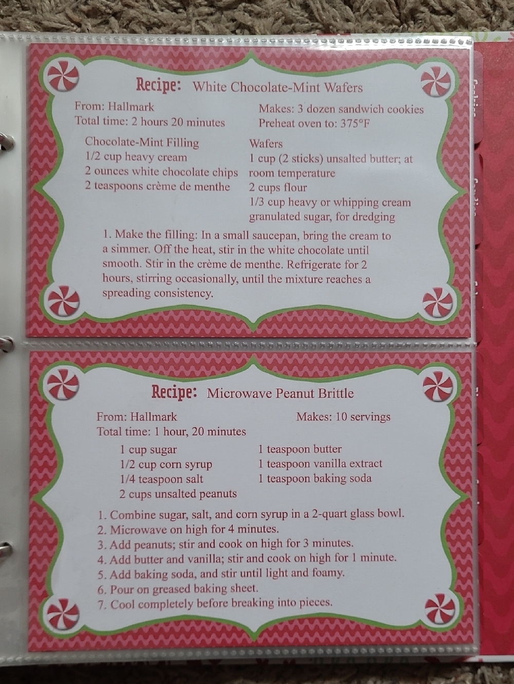 Hallmark Holiday Recipe Card Set - Picture 3 of 9